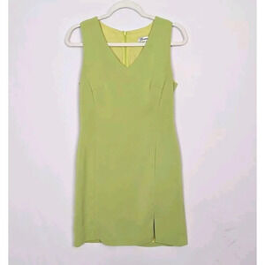 Tempo 8 Vintage Y2K 90s Spice Girls Bratz Shift Lime Green Mini Dress Mob Wife